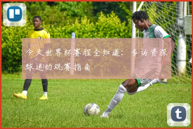 今天世界杯赛程全知道:专访资深球迷的观赛指南