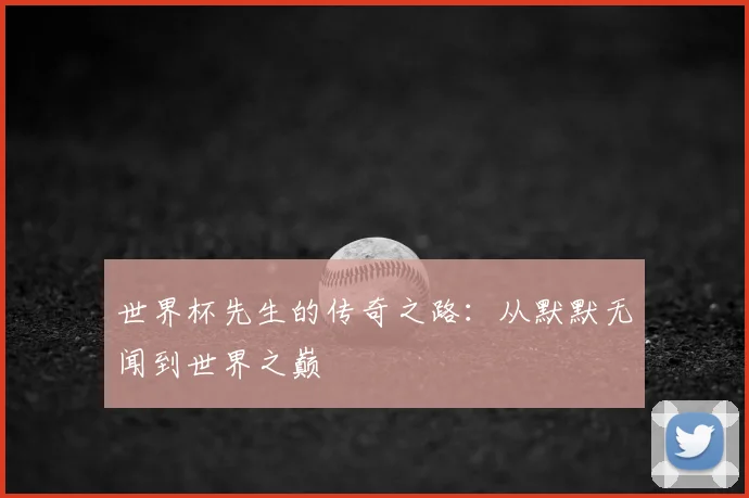 世界杯先生的传奇之路:从默默无闻到世界之巅